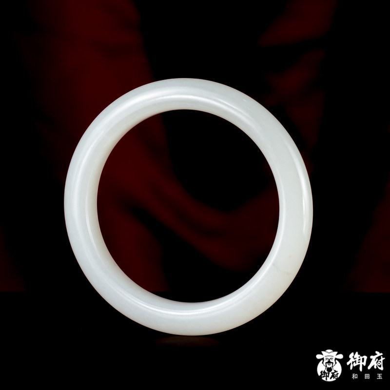 【御府】新疆和田玉青花籽玉手镯 50.8克 内径56.5mm
