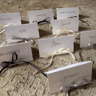 ins定制嘉宾席位卡姓名卡西式婚礼酒店宾客座位卡生日派对商务宴