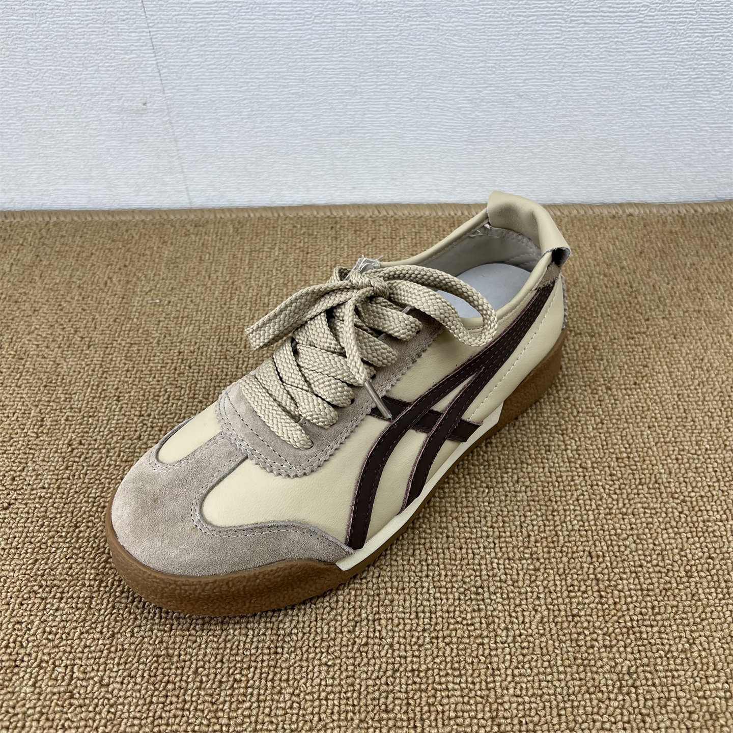 真皮拼色德训鞋女圆头系带休闲板鞋舒适运动鞋交叉绑带青年复古潮,女鞋,德训鞋,淘宝优惠券,粉丝福利购,淘宝优惠卷