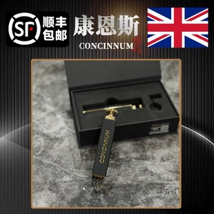 英国康恩斯黑金6*70mm黄铜皮革卷烟器家用袖珍手动手工镀铬手卷机