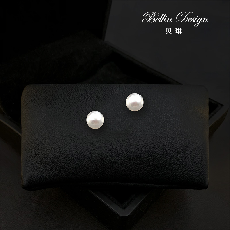 小珍珠胸针高端女精致淡水领针v领口衬衣防走光扣配饰品3879