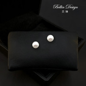 小珍珠胸针高端女精致淡水领针v领口衬衣防走光扣配饰品3879