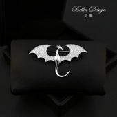 别针时尚 高级感银色小飞龙胸针男女西装 配饰开衫 百搭大衣胸花5397