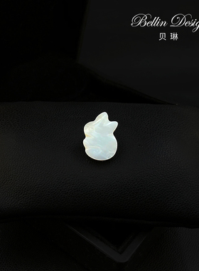 贝琳设计贝壳兔子胸针