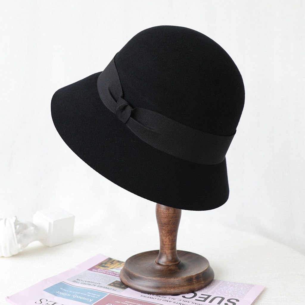 赫本风羊毛渔夫盆帽子女秋冬款法式复古小香风优雅千金名媛风礼帽,服饰配件/皮带/帽子/围巾,帽子,淘宝优惠券,粉丝福利购,淘宝优惠卷