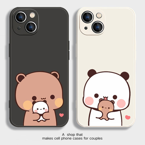 一二布布情侣款手机壳任意机型适用iphone17promax小米15高级感14小众vivo苹果16全包oppo可爱13华为秀恩爱12