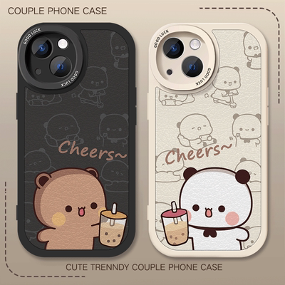 一二布布情侣款手机壳适用iPhone17promax苹果16plus荣耀vivo华为nova14oppo小米15全包vivoiqoo13小羊皮Air