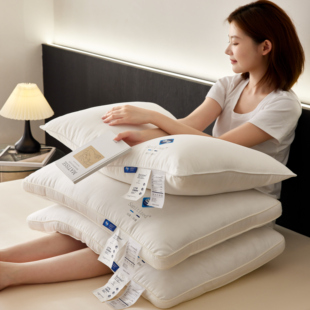 A类母婴级全棉山宁泰抗菌防螨枕头枕芯纯棉80S学生宿舍单人枕芯