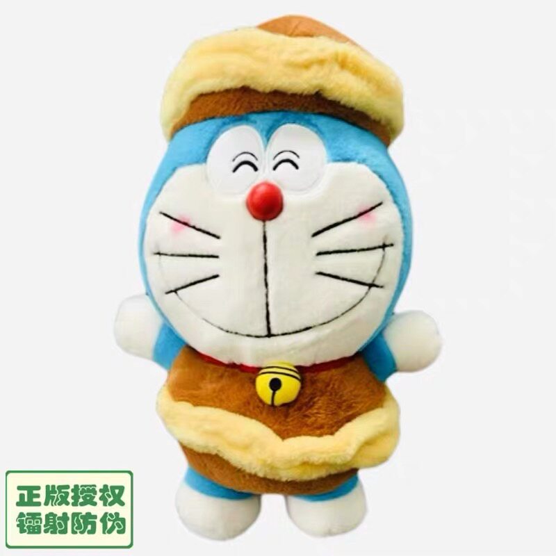 正版哆啦A梦毛绒公仔可爱玩偶机器猫布娃娃送女生日礼物毛绒玩具