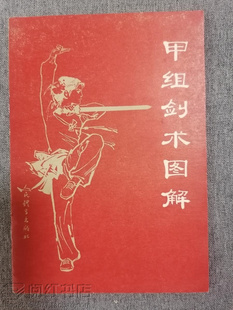 甲组剑术图解传统武术剑谱基本动作图解练习方法教学原版旧书籍