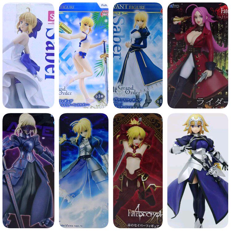 日版Fate黑塞巴saber吾王礼服远坂凛德雷克玉藻前杰克景品手办