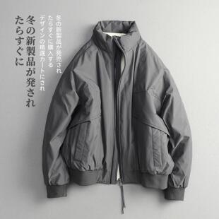 【CMZK】冬季 日系极简轻奢 90白鸭绒 立领休闲羽绒服外套保暖 男