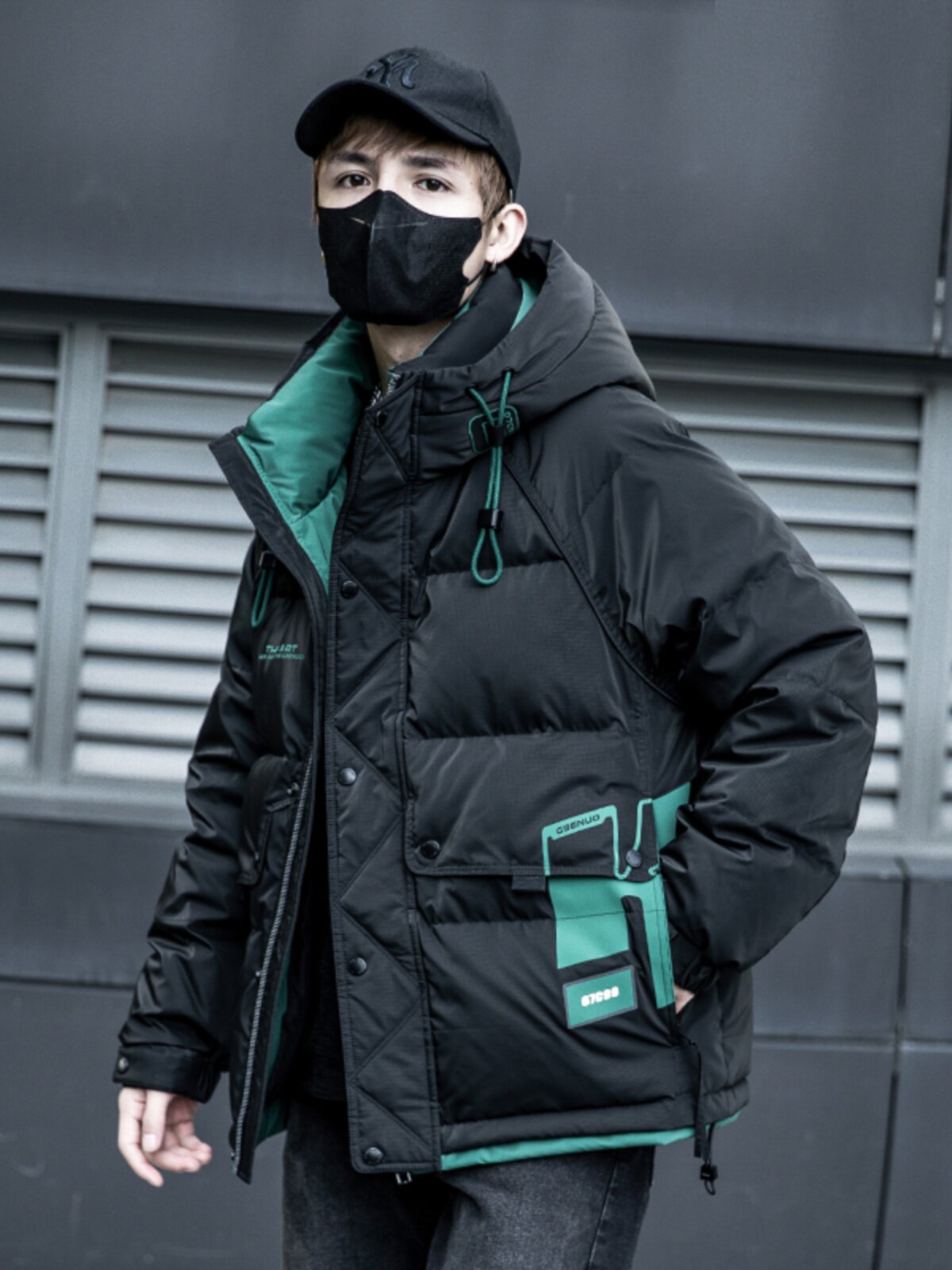 派克羽绒服男士短款秋冬季2025新款加厚潮牌青少年初高中学生外套