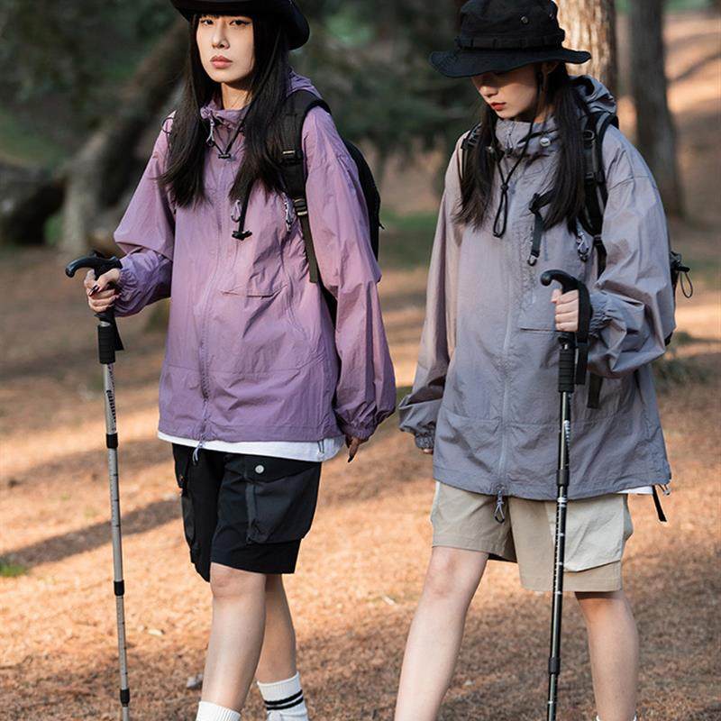 Psalmist歌颂者日系工装连帽UPF50+轻薄宽松户外2025夏防晒衣男女