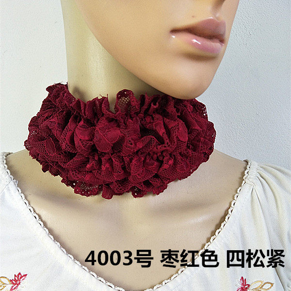 귀여운 스탠드 칼라 예쁜 소녀 만능 넥 링 페이크 칼라 레트로 레이스 따뜻함 심플 얼룩 방지 페이크 하이 칼라 스카프
