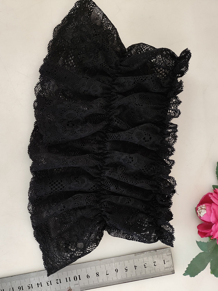 귀엽고 아름다운 다용도 넥링 페이크 칼라 레트로 레이스 페이크 칼라 풀오버 여성용 따뜻한 스카프 페이크 하이 칼라