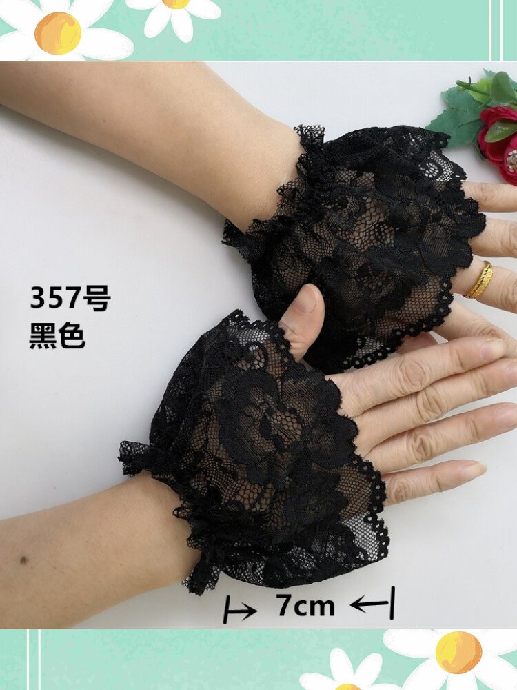 HUI XINTANG LACE CUFFS VERSATILE SWEATER SWEATER SWEATER UNDERNEATH WOMENS FAKE SLEEVES SHORT CUT-OUT THIN WRIST SLEEVES