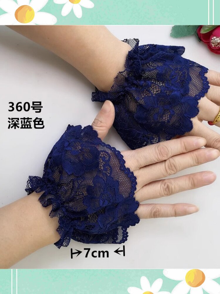 HUI XINTANG LACE CUFFS VERSATILE SWEATER SWEATER SWEATER UNDERNEATH WOMENS FAKE SLEEVES SHORT CUT-OUT THIN WRIST SLEEVES