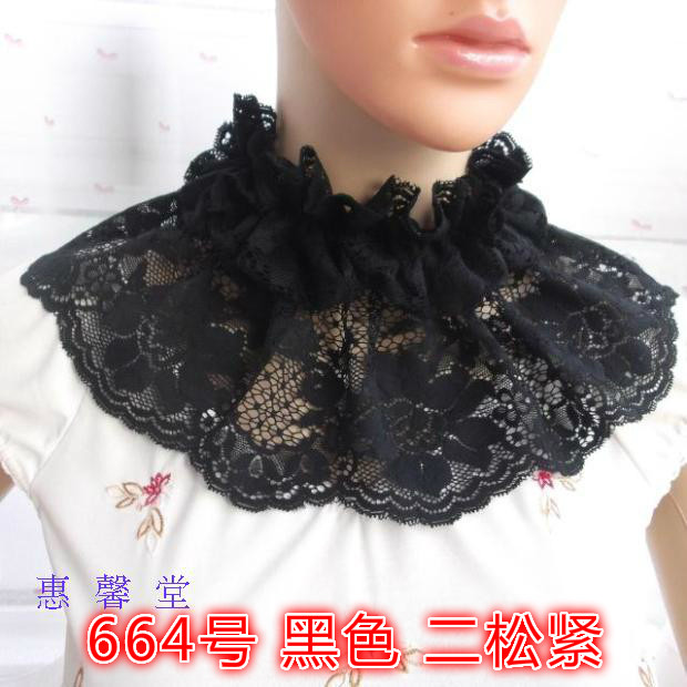 봄과 가을을 위한 아름답고 다양한 복고풍 목 링 가짜 칼라 복고풍 레이스 가짜 칼라 장식적인 따뜻한 가짜 칼라 가짜 하이 칼라