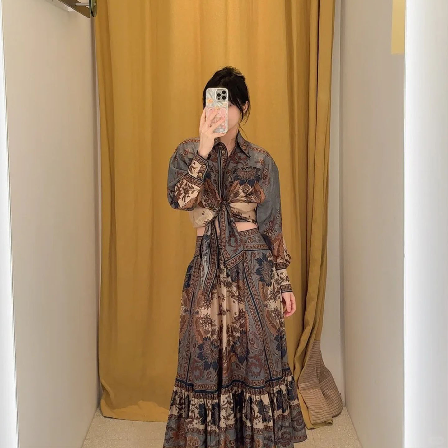 Z家高端定制春夏真丝印花套装
