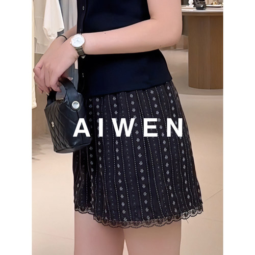【AIWEN艾芠】夏季新款复古碎花条纹短裤女ZNY-X60453