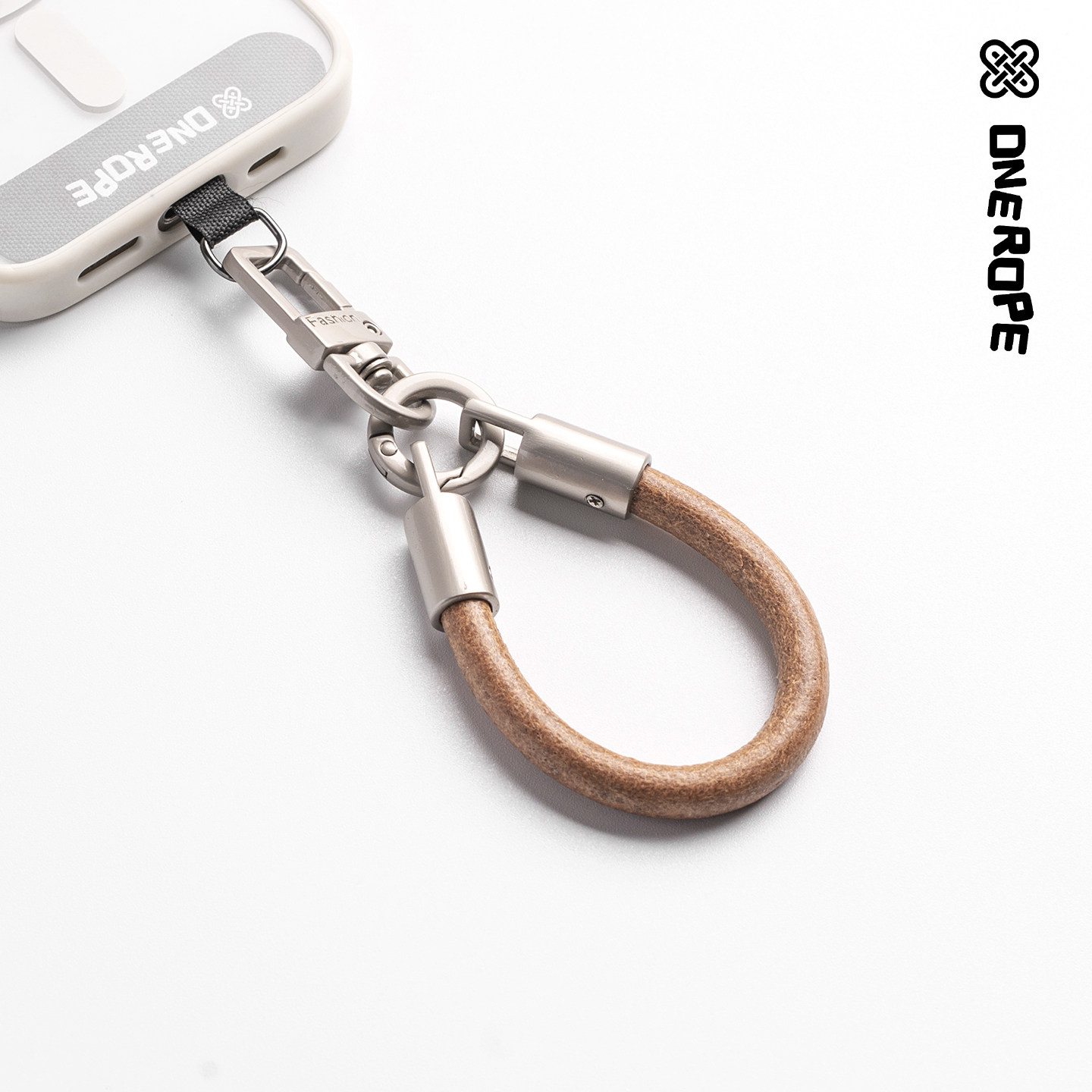白然旷野牛皮牢固户外手机挂绳