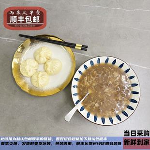 徐州名小吃代购两来风鳝鱼鸡丝辣汤肉蒸包素煎包锅贴煎饺美食早点