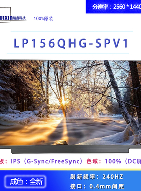 戴尔M15 R6外星人屏幕 LP156QHG-SPV1 NE156FHM-NZ1 NV156FHM-NY7