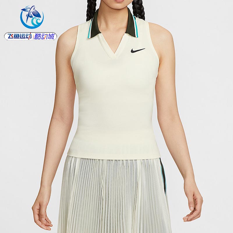 耐克Nike女子翻领T恤背心