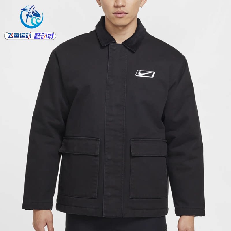 男子运动休闲工装夹棉外套