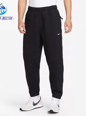 耐克Nike 男子宽松刺绣加绒保暖运动休闲长裤DX1365-386-010-063