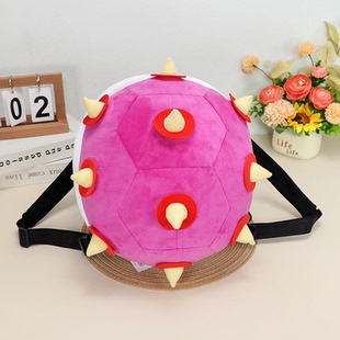 30cm中号马里奥乌龟壳毛绒背包库巴火龙儿子双肩包儿童背包带吊牌