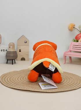 马里奥5寸球球狳橙龟毛绒公仔呆萌橙色疾风龟慢慢龟布偶玩具