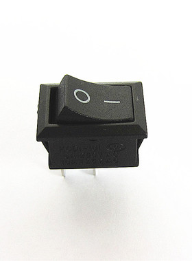 黑色船形开关 2档2脚 KCD1-101-2P 开孔15*21MM 6A250VAC翘板开关