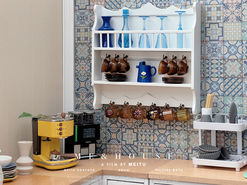 玩具】杯架/壁挂/置物架实木6分bjdob11blythe兵人娃娃屋迷你模型