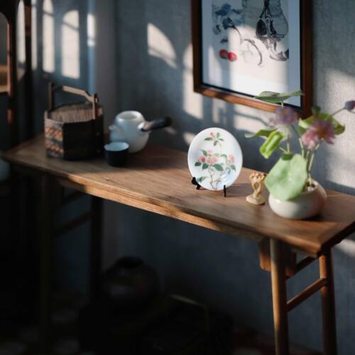 玩具】中式平头案 边桌 6分迷你模型娃娃屋微缩家具