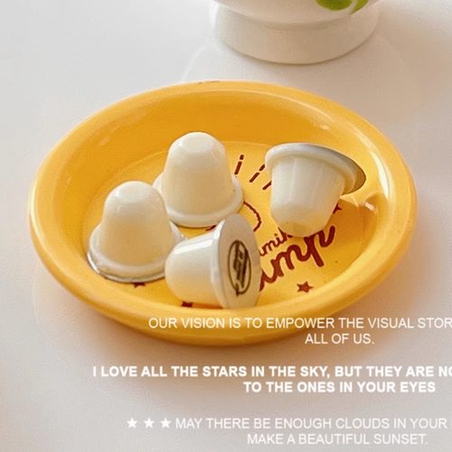 豆卞部屋微缩模型咖啡胶囊奶球