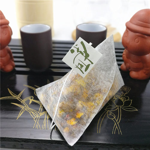 10个6.5*8CM玉米纤维三角空茶包/茶包袋/花茶袋/四边袋/过滤袋