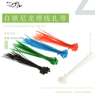 尼龙扎线束走线理线固定卡扎丝捆绑带固定器 机箱背板理线带自锁式