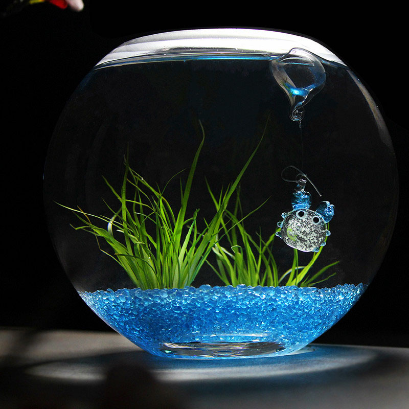 悬浮泡泡鱼鱼缸摆件玻璃海星