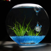 饰小假鱼海豚海星 饰摆件装 鱼缸装 饰品悬浮玻璃泡泡鱼琉璃鱼鱼缸装