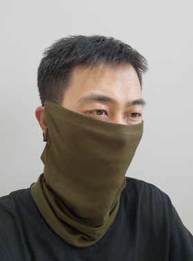 单层挂耳棉多功能面罩电焊防烫脸护颈脖套围脖 90%棉套头吸汗透气