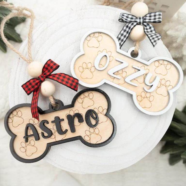 木质挂件狗牌名字订做