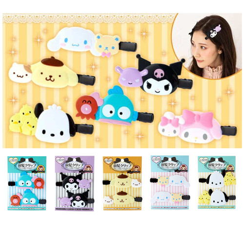 现货日本正版三丽鸥布丁狗库洛米无痕刘海夹发夹发饰夹子前夹2个