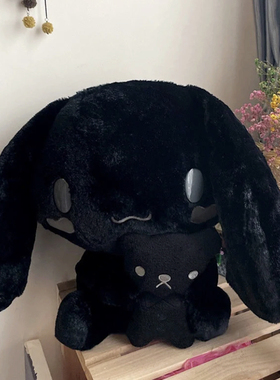 现货cinnamoroll日本限定黑色星期五玉桂狗毛绒大肉桂狗公仔玩偶