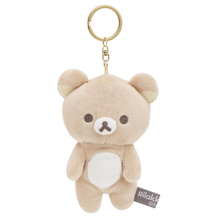 日本正版 浅色毛绒公仔挂件钥匙链限定玩偶吊坠Basic 轻松熊基础款