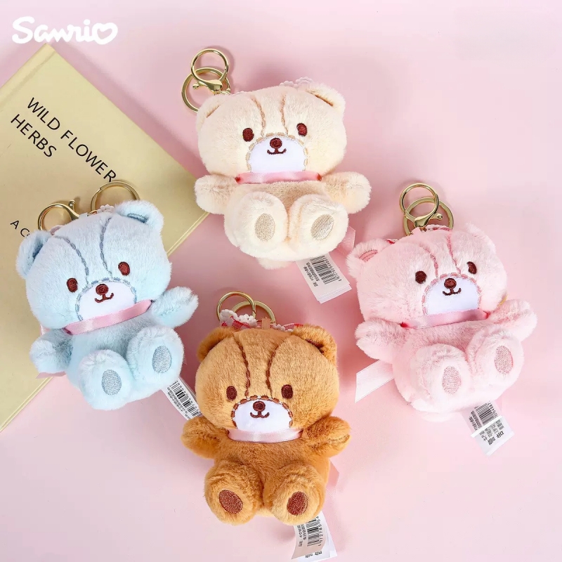 三丽鸥正版hello kitty朋友小香姆熊熊凯蒂猫毛绒公仔挂件钥匙扣