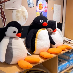 正版pingu企鹅家族大号毛绒公仔站姿玩偶情侣抱枕送女友生日礼物