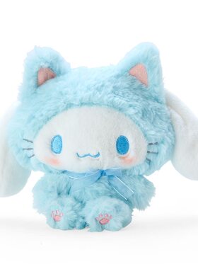 三丽鸥日本正品大耳玉桂狗猫咪外套毛绒公仔S玩偶cinnamoroll玩具