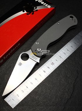 美国SPYDERCO蜘蛛C81 Para-Military系列折刀S45VN/S110V粉末钢刃